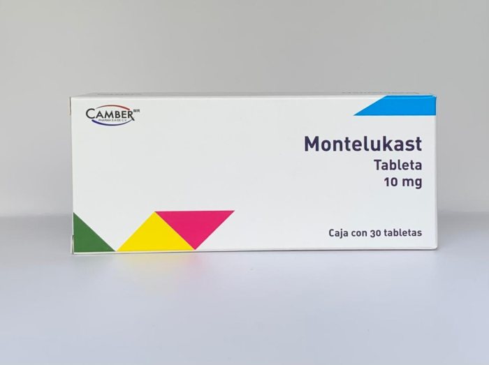 MONTELUKAST 10MG CAMBER Tabletas - c/30