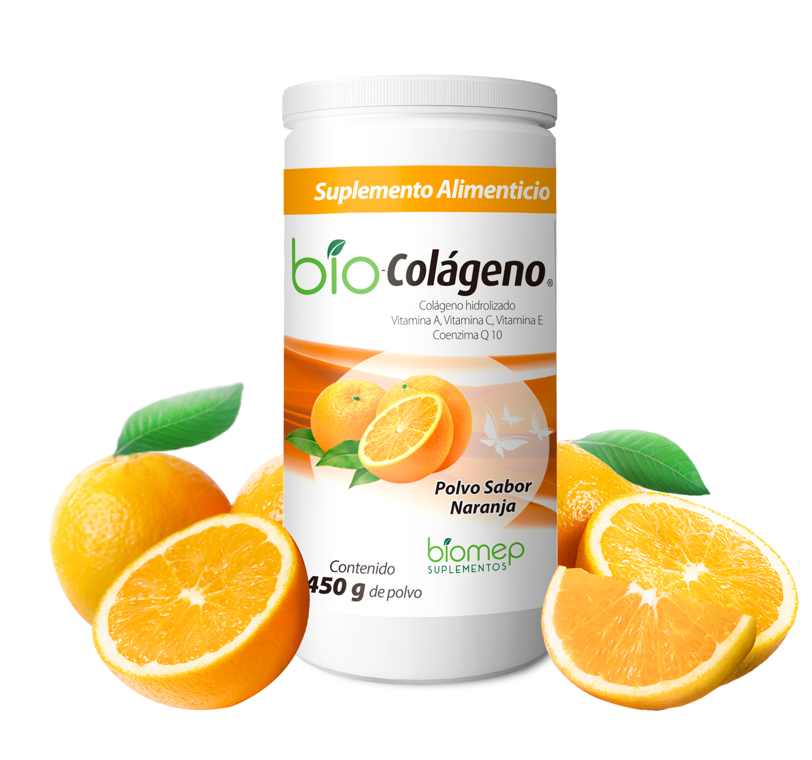 BIO COLAGENO NARANJA FRASCO Polvo - 450 g