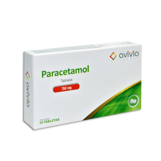 PARACETAMOL 750MG AVIVIA Comprimidos - c/10