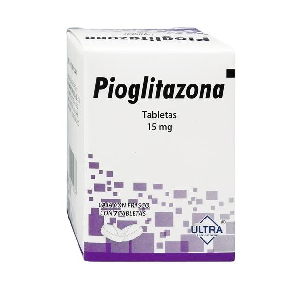 PIOGLITAZONA 15MG ULTRA Tabletas - c/7