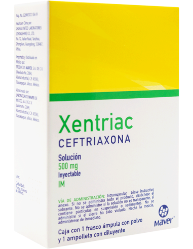 XENTRIAC 500MG IM Solucion Inyectable - c/1