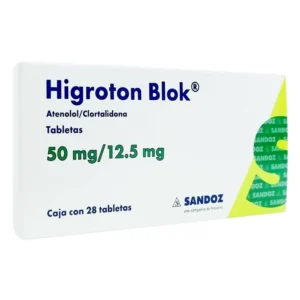Higrotón Blok (atenolol/Clortalidona 50/12.5mg) c/28 tab