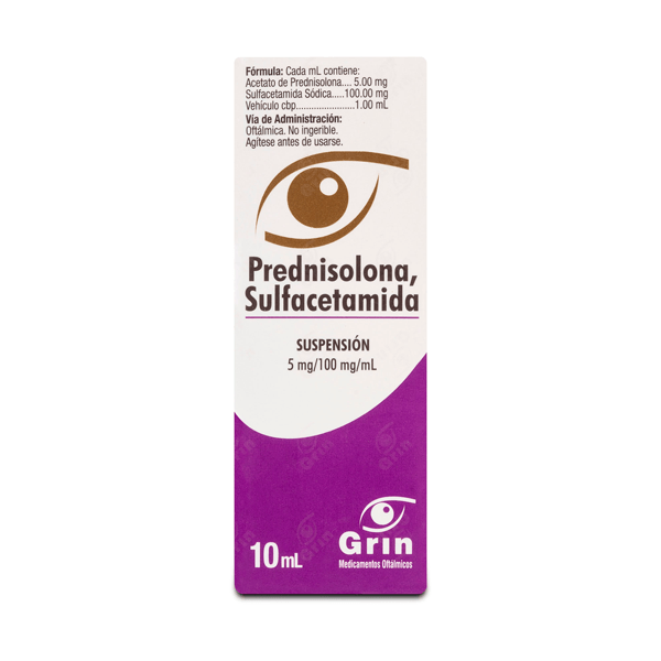 PREDNISOLONA/SULFACETAMIDA GRIN Suspension Gotas - 10 ml