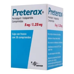 Preterax (Perindopril/Indapamida comprimidos 5/1.25mg c/30