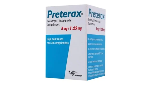 Preterax (Perindopril/Indapamida comprimidos 5/1.25mg c/30