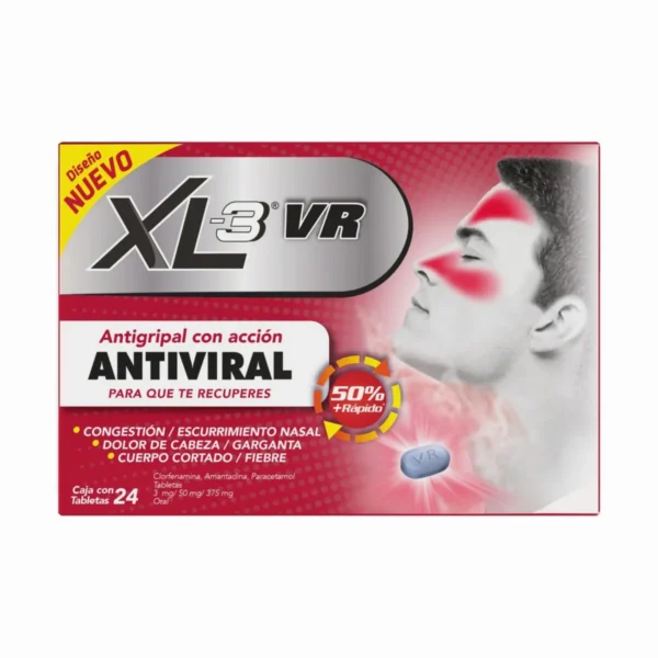 XL-3 VR c/24 TABS. 3/50/375 MG.