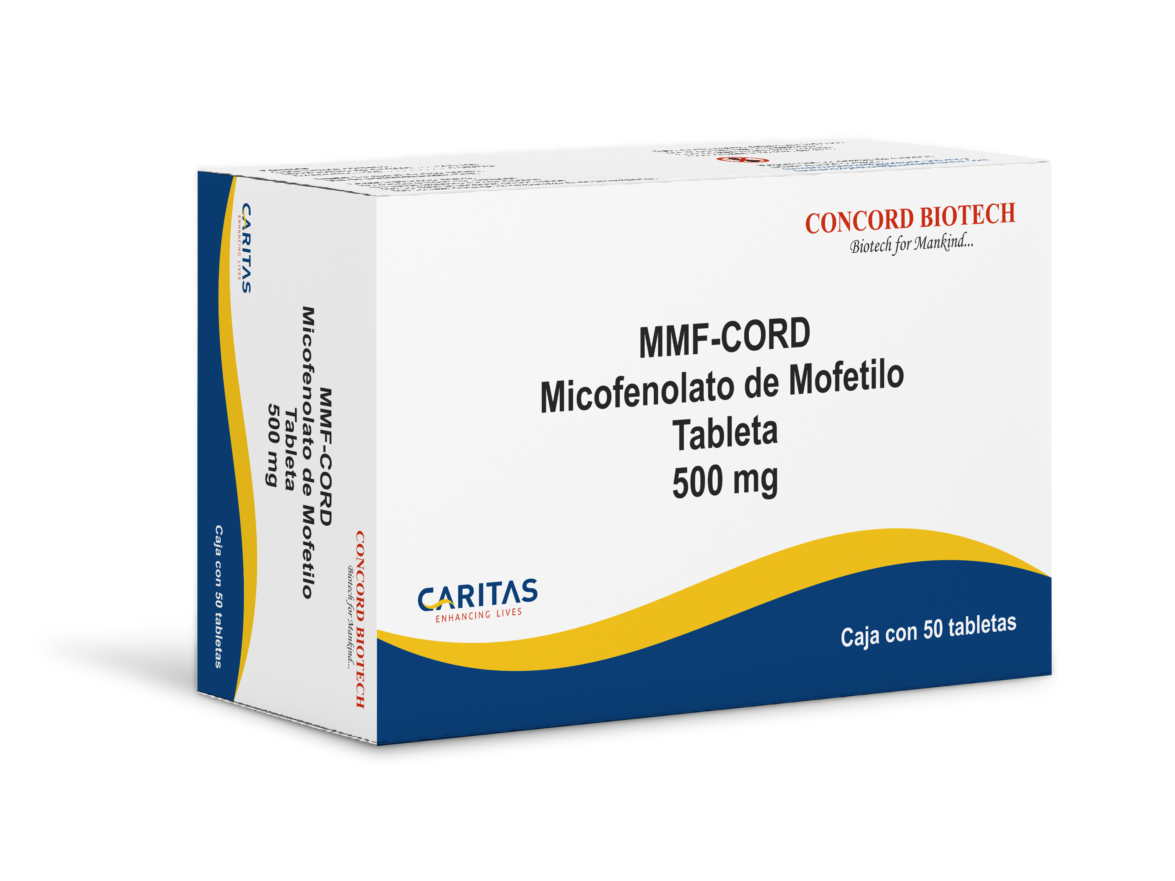 MMF-CORD Micofenolato de Mofetilo tab 500mg c/50