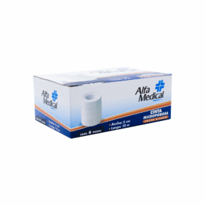 CINTA MICROPOROSA BCA ALFA MEDICAL 5CMX10M Caja - c/6
