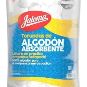 TORUNDAS de ALGODÓN ABSORBENTE (Jaloma) Bolsa c/100 Pzs. (50g).