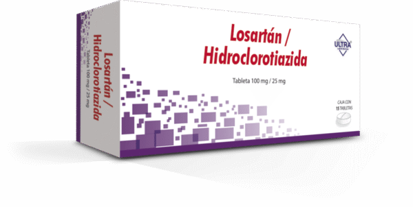 LOSARTAN, HIDROCLOROTIAZIDA 100/25MG RANDALL Comprimidos - c/15