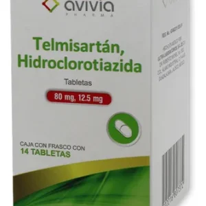 TELMISARTAN, HIDROCLOROTIAZIDA 80/12.5MG AVIVIA Tabletas - c/14