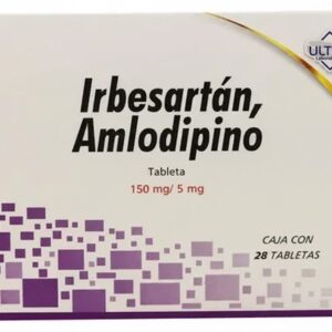 unnamed IRBESARTAN, AMLODIPINO 150/5MG ULTRA Tabletas - c/28