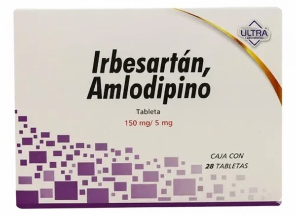 IRBESARTAN, AMLODIPINO 150/5MG ULTRA Tabletas - c/28
