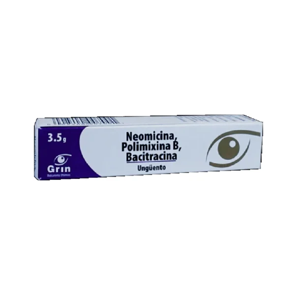 NEOMICINA,POLIMIXINA B,BACITRACINA GRIN Ungüento - 3.5 gr
