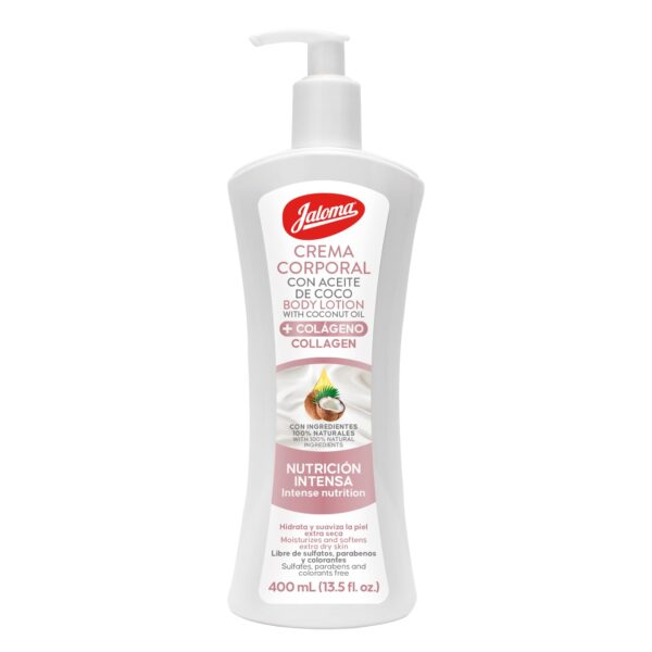CREMA CORPORAL DE COCO + COLAGENO Frasco - 400 ml