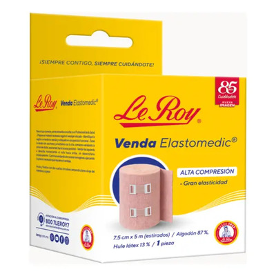 VENDA ELASTOMEDIC (Le Roy) A:  7.5cm. L: 5mt. c/1 Pza.