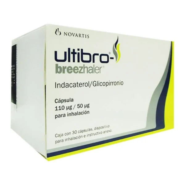 Ultibro Breezhaler  110 mcg Indacaterol/50 mcg Glicopirronio   30 caps